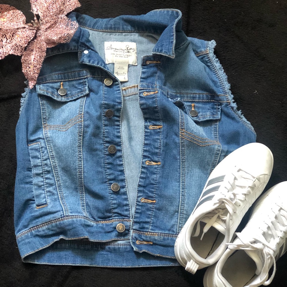 Blue jean vest